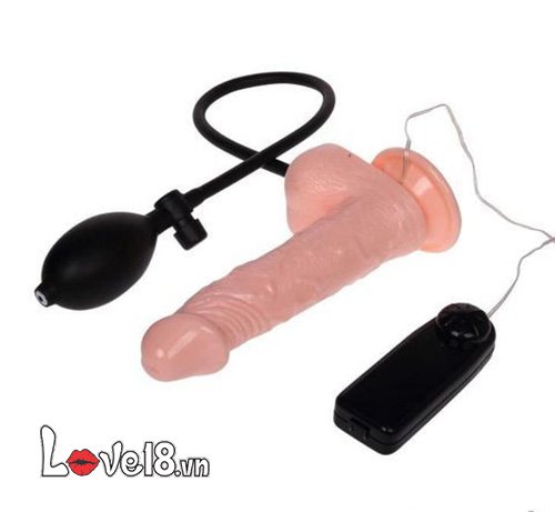 Dương vật giả bơm hơi rung đa cấp silicone cao cấp kích thích cực đỉnh
