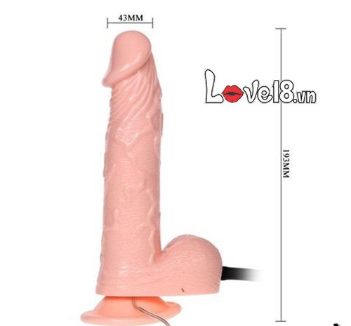 Dương vật giả bơm hơi rung đa cấp silicone cao cấp kích thích cực đỉnh