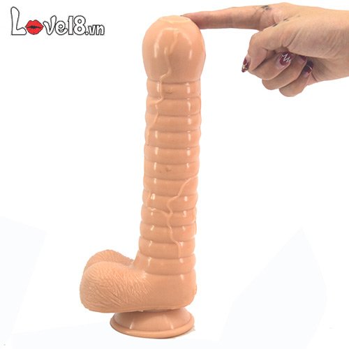 Dương vật giả bao quy đầu to khủng sillicon mềm mại massage điểm G