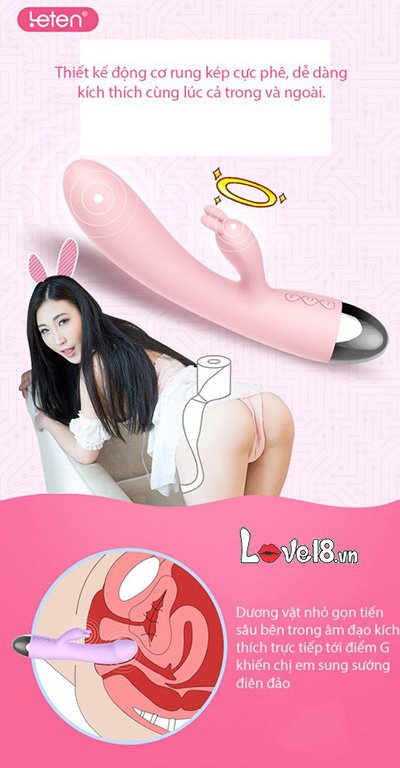 Leten Faye dương vật giả rung mạnh đa năng kích thích cực đỉnh