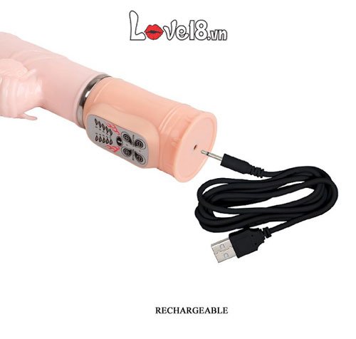 Dương vật giả phát nhiệt rung thụt Baile Hot Bunny giá tốt