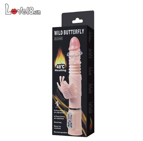 Dương vật giả phát nhiệt rung thụt Baile Hot Bunny giá tốt