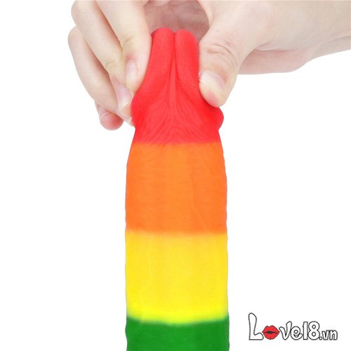 Dương vật giả silicon đa sắc Lovetoy Prider nhiều size 7.5-9 inch cao cấp