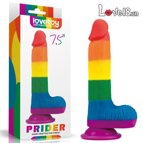 Dương vật giả silicon đa sắc Lovetoy Prider nhiều size 7.5-9 inch cao cấp