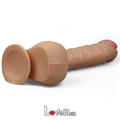 Lovetoy King Sized 12 inch dương vật giả gắn tường siêu thực