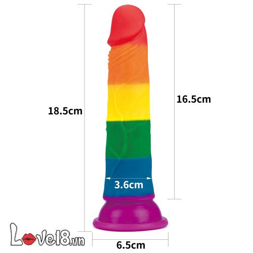 Dương vật giả gắn tường Lovetoy Prider 7 in silicon mềm mại