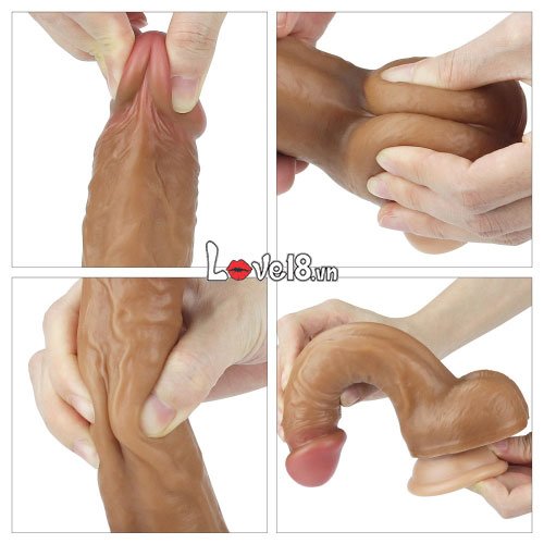 Dương vật giả Lovetoy 8 inch siêu mềm mịn kích thích điểm G