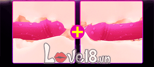 Dương Vật Rung Thụt Tỏa Nhiệt Leten Silicone Cao Cấp Hồng Dịu