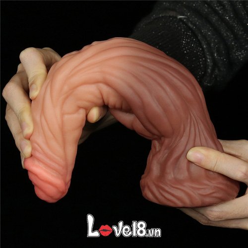 Dương vật giả silicone siêu gân 2 thớ mềm mại kích thích mạnh