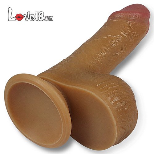 Dương vật giả silicone 2 lớp Lovetoy Nature Cock Luca mềm mại
