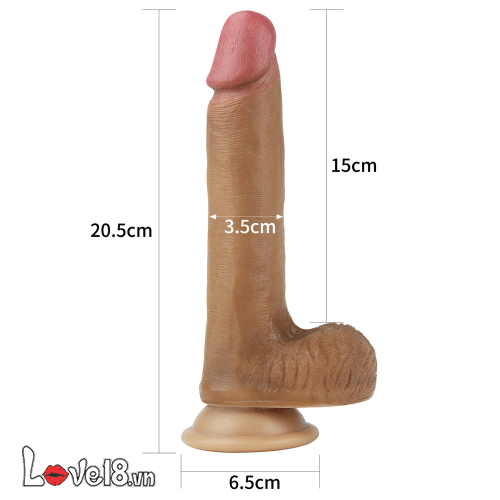 Dương Vật Giả Silicone 2 Thớ Mềm Mịn Lovetoy Kích Thích Cực Đã