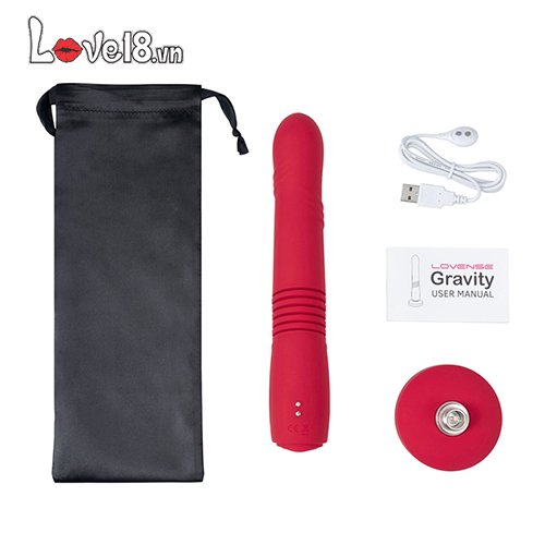 Dương vật giả rung thụt Lovense Gravity điều khiển app cao cấp