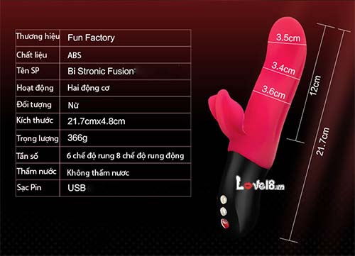 Dương vật rung giật Fun Fushion Đức chính hãng siêu kích thích