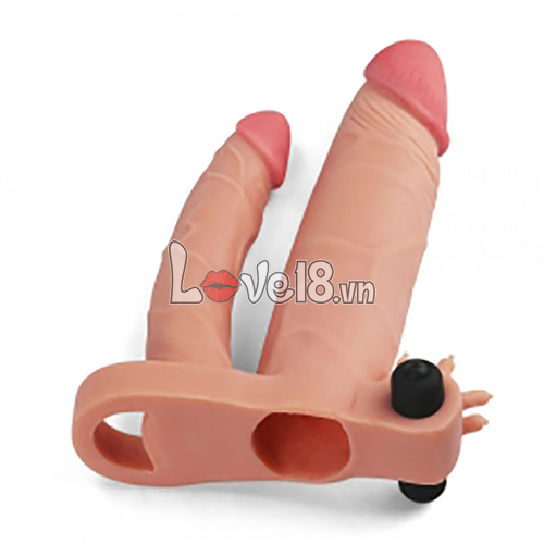 Bao đôn rung 2 nhánh Lovetoy siêu gân màu da vàng tăng khoái Bao đôn rung 2 nhánh Lovetoy siêu gân màu da vàng tăng khoái