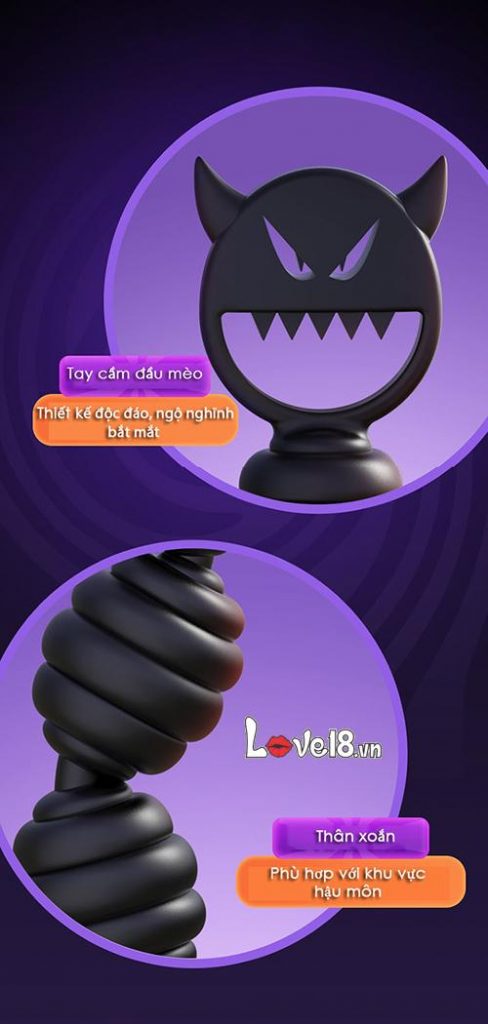 Dụng Cụ Tình Dục Kích Thích Hậu Môn Mặt Quỷ Cực Đã