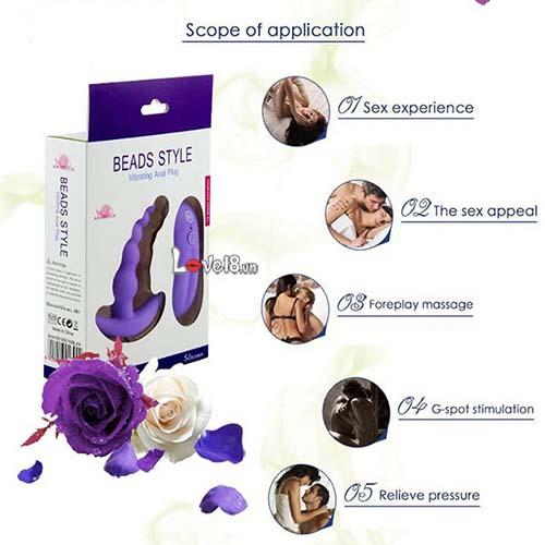 Dụng Cụ Kích Thích Hậu Môn Mỏ Neo 10 Chế Độ Rung Đa Năng Kích Thích