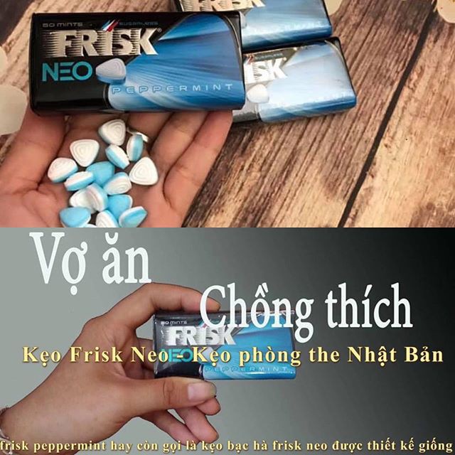 Frisk Neo Peppermint Kẹo Phòng The Tăng Khoái Cảm Nhật Bản