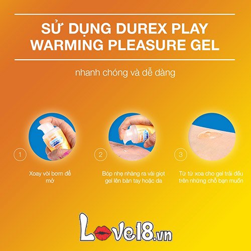 Gel bôi trơn Durex Warming 100ml nóng ấm tăng khoái cảm