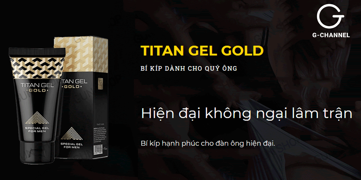 Gel bôi trơn Titan Gold cao cấp tăng kích thước nhanh chai 50ml Gel bôi trơn Titan Gold cao cấp tăng kích thước nhanh chai 50ml