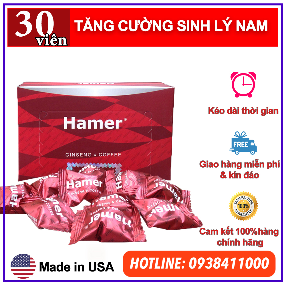Thuốc cường dương Hamer USA kẹo sâm tăng sinh lực bền bỉ