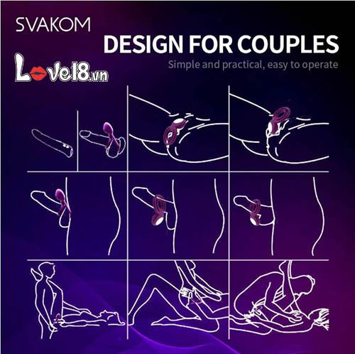 Vòng rung Svakom Tammy sạc điện rung mạnh tăng khoái cảm lâu