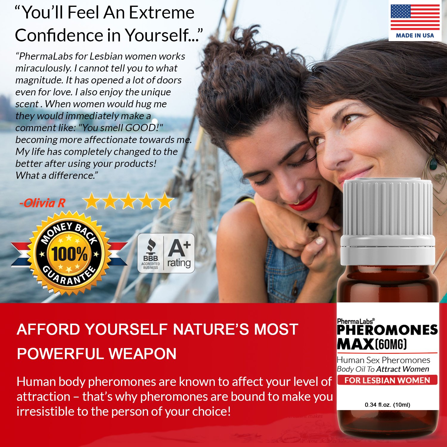 Phermalabs Lesbian kích dục đồng tính nữ dạng thoa chính hãng Mỹ