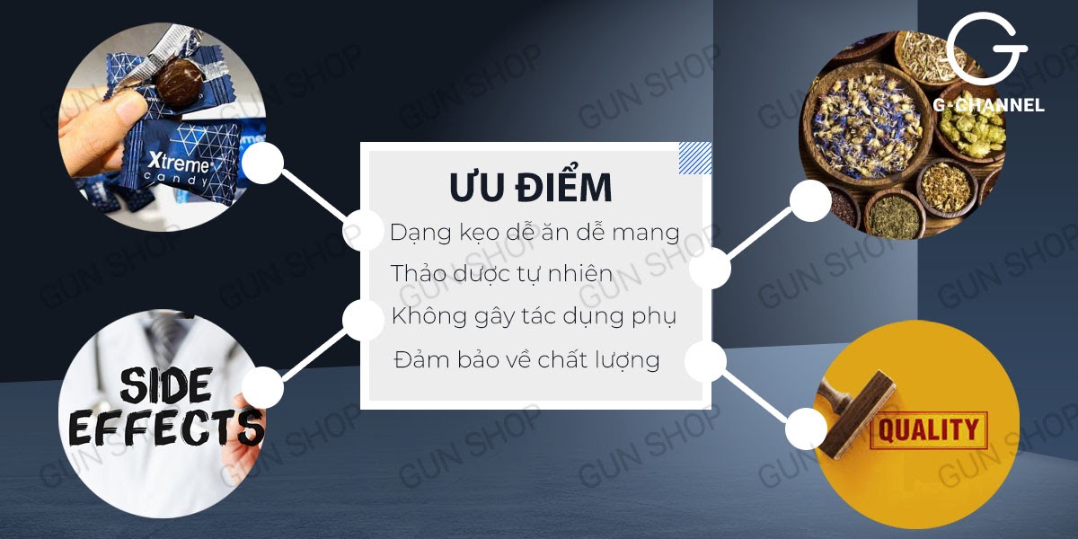 Kẹo nhân sâm Xtreme tăng sinh lý mạnh mẽ hiệu quả ngay