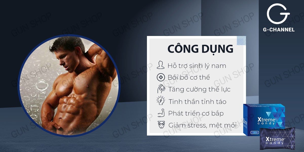 Kẹo nhân sâm Xtreme tăng sinh lý mạnh mẽ hiệu quả ngay