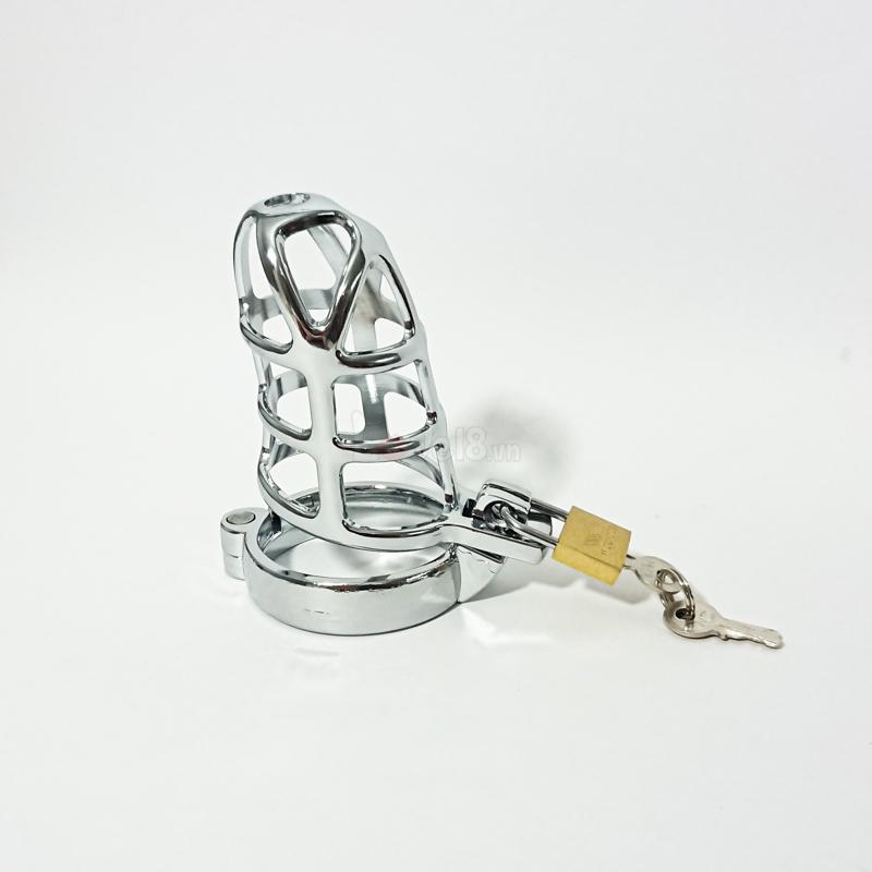 Khóa dương vật thép không gỉ chống tháo an toàn kích thích