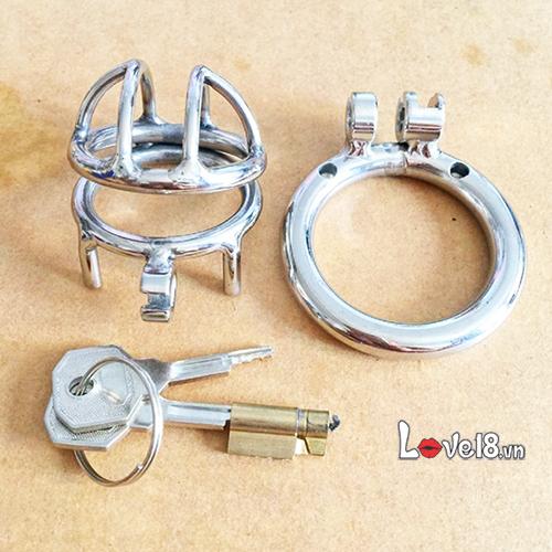 Khóa dương vật inox 304 siêu ngắn bền không gỉ an toàn dùng