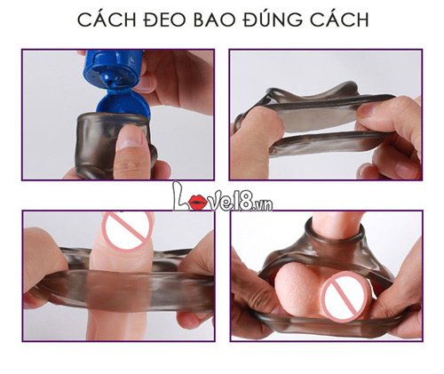 Khóa dương vật silicon kéo dài quan hệ tăng khoái cảm nam