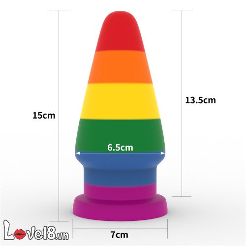 Phích Cắm Hậu Môn Lovetoy Prider 6.0 Đa Sắc - Kích Thích Cực Mạnh