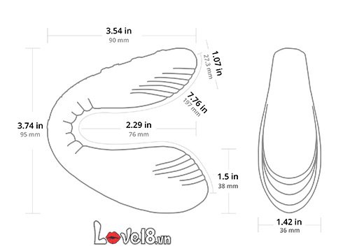 Trứng rung đôi Lovense Quake - Kích thích mạnh mẽ, đam mê