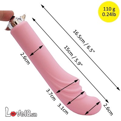 Dụng cụ kích thích hậu môn rung gợn sóng Faak chất liệu silicone, sục mát xa