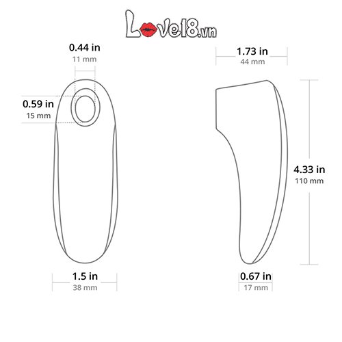Máy kích thích âm vật Lovense Tenera điều khiển qua app