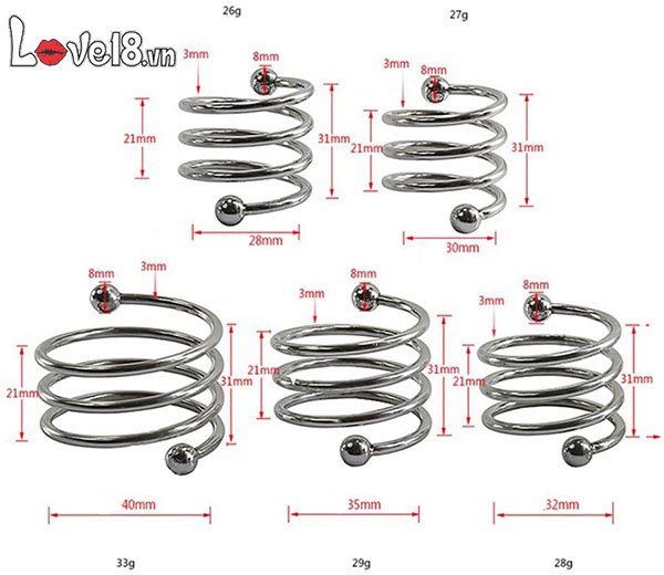 Vòng lò xo kích thích dương vật độc đáo tăng khoái cảm mạnh