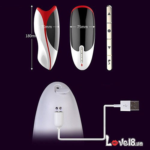 Máy bú mút dương vật Leten rên ấm rung đa năng cao cấp