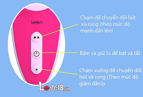 Máy bú mút trứng rung Leten đa năng cho nữ kích thích điểm G liếm âm