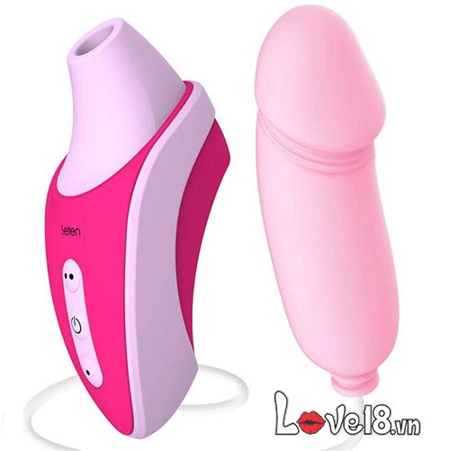 Máy bú mút trứng rung Leten đa năng cho nữ kích thích điểm G liếm âm