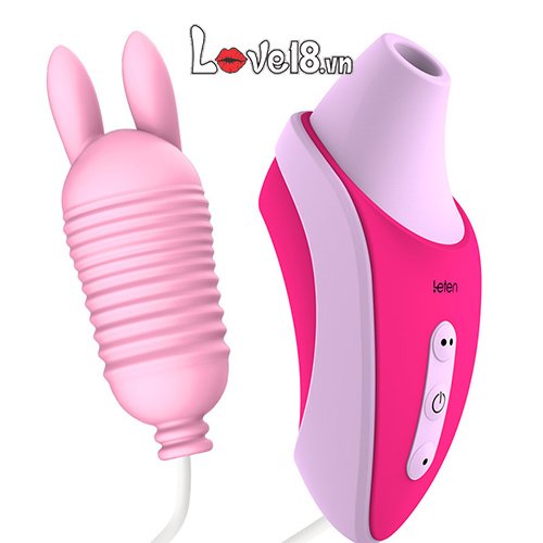 Máy bú mút trứng rung Leten đa năng cho nữ kích thích điểm G liếm âm