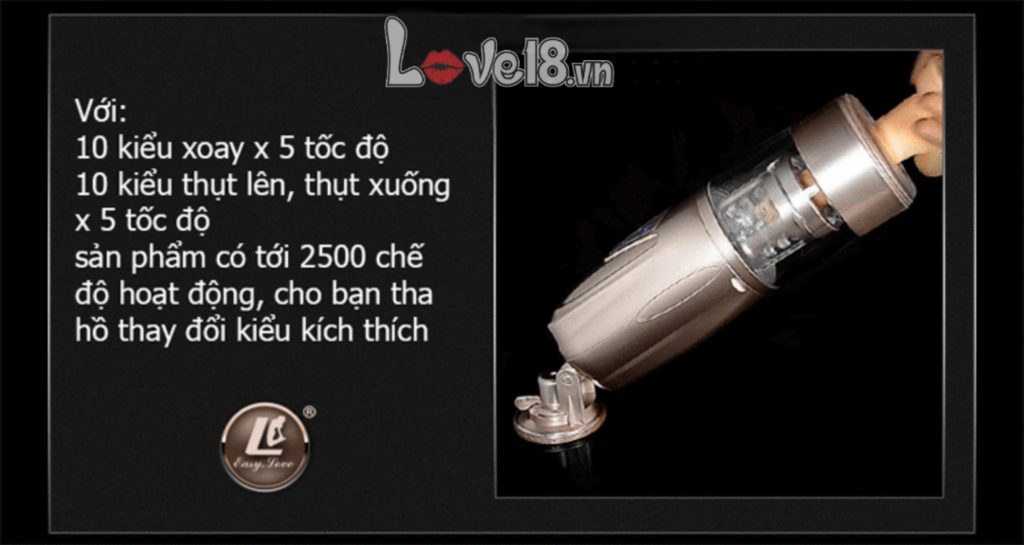 Máy thủ dâm gắn tường Flashing Lover âm đạo giả tự động cao cấp sạc điện