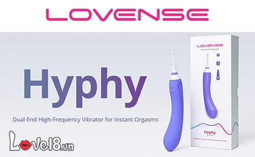 Máy massage Lovense Hyphy 2 đầu kích thích đa điểm điều khiển app
