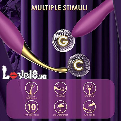 Máy massage Svakom Beatrice 2 đầu rung đa chế độ thỏa mãn phái nữ