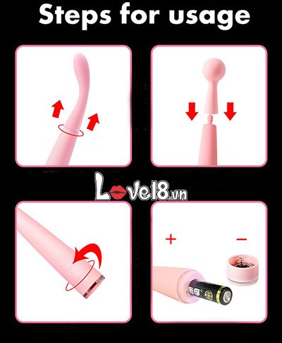 Máy massage Zemalia Lulu 3 đầu siêu êm kích thích điểm G