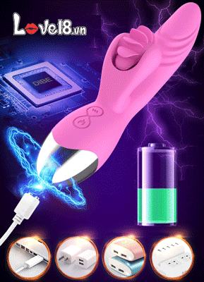 Máy massage điểm G Dibe DC66Q rung xoay sưởi ấm cao cấp