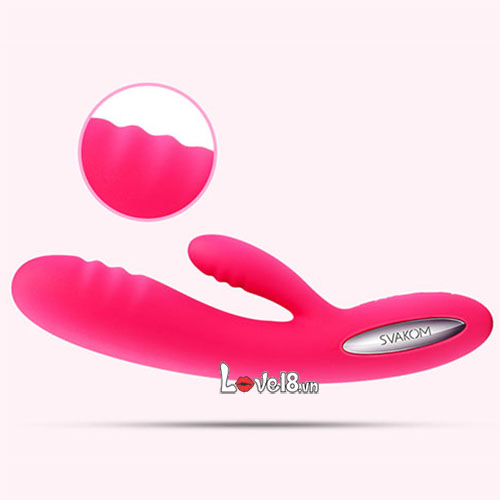 máy mát xa điểm g tỏa nhiệt độ svakom adonis bằng silicon