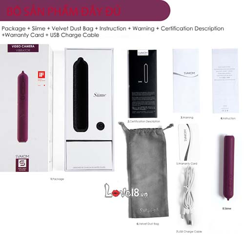 Máy Mát Xa Điểm G Svakom Siime Gaga Có Camera Tăng Khoái Cảm