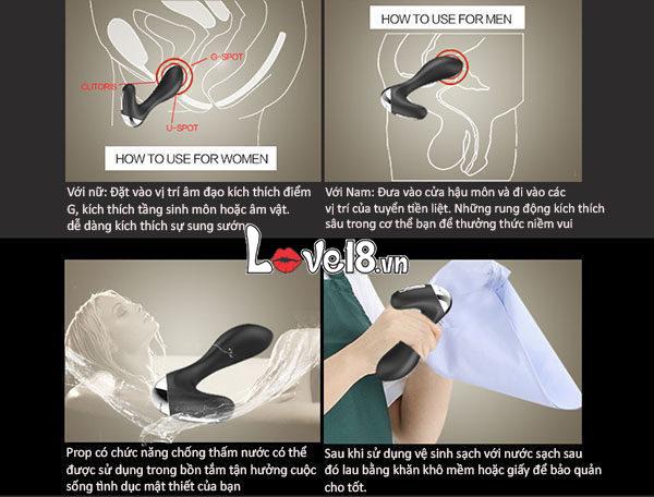Máy Mát Xa Hậu Môn Nalone Prop Điều Khiển Xa Chất Lượng Cao