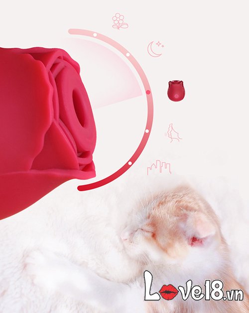 Máy rung bú mút âm vật OMYSKY hình bông hoa cực kích thích