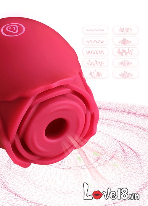Máy rung bú mút âm vật OMYSKY hình bông hoa cực kích thích